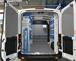 Transit allestito su misura a Torino da Syncro System elementi d'arredo e accessori per Transit